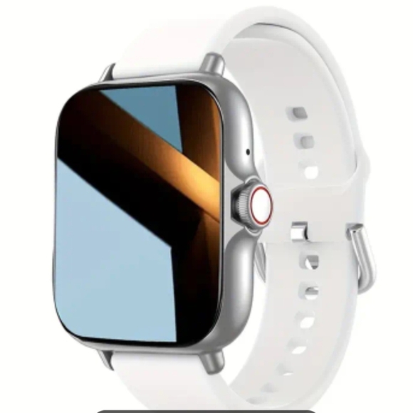 Smart Wearable Watch - Silver and White - Picture 1 of 8